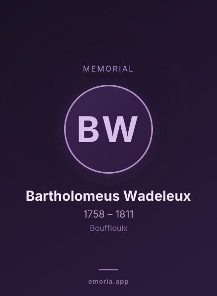 Memorial portrait of Bartholomeus Wadeleux