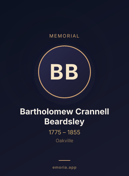 Memorial portrait of Bartholomew Crannell Beardsley