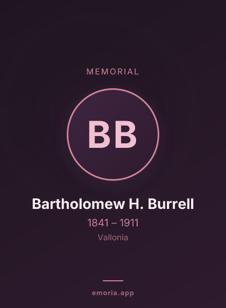 Memorial portrait of Bartholomew H. Burrell
