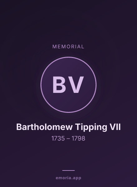Memorial portrait of Bartholomew Tipping VII