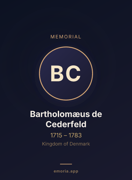 Memorial portrait of Bartholomæus de Cederfeld