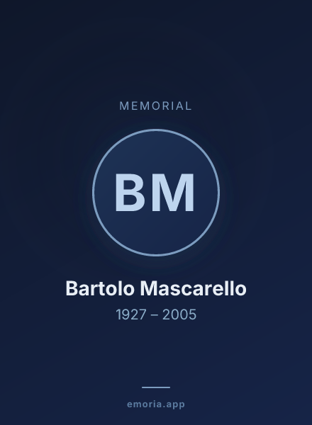 Memorial portrait of Bartolo Mascarello