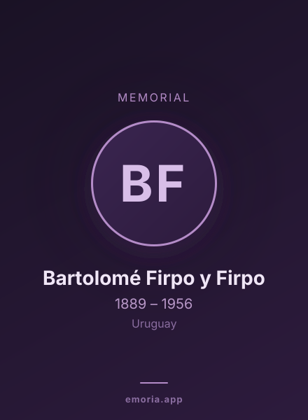 Memorial portrait of Bartolomé Firpo y Firpo