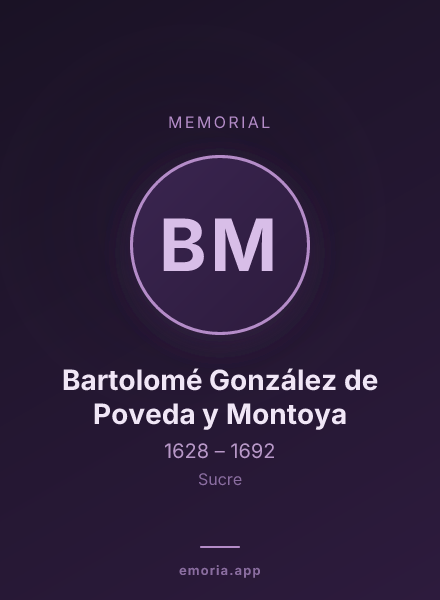Memorial portrait of Bartolomé González de Poveda y Montoya