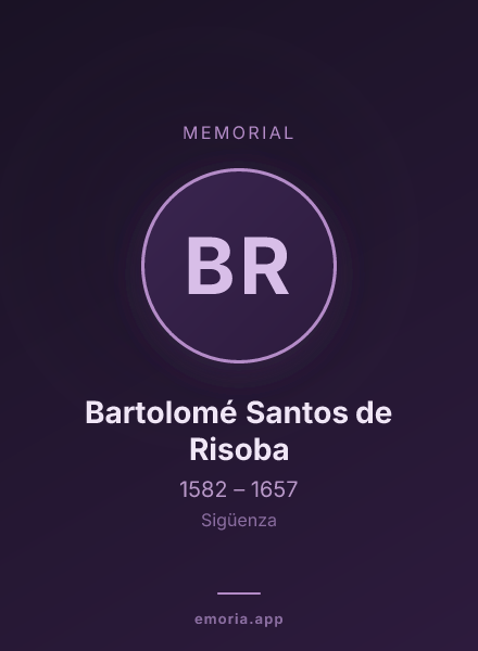 Memorial portrait of Bartolomé Santos de Risoba