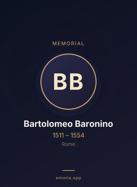 Memorial portrait of Bartolomeo Baronino