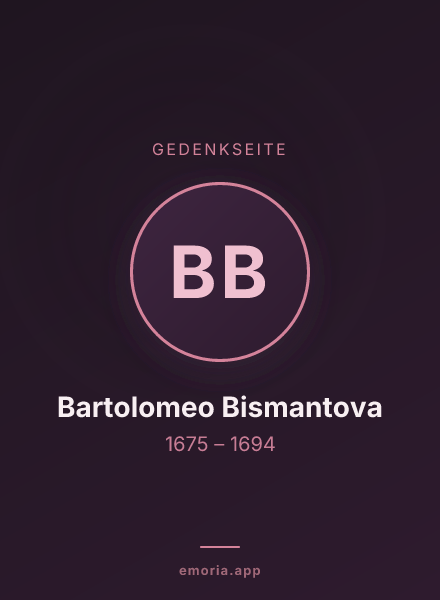 Gedenkportrait von Bartolomeo Bismantova