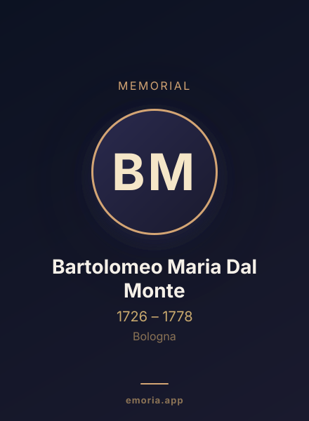 Memorial portrait of Bartolomeo Maria Dal Monte