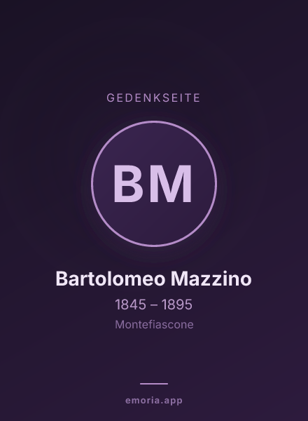 Gedenkportrait von Bartolomeo Mazzino