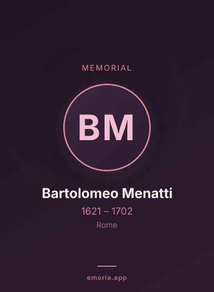 Memorial portrait of Bartolomeo Menatti