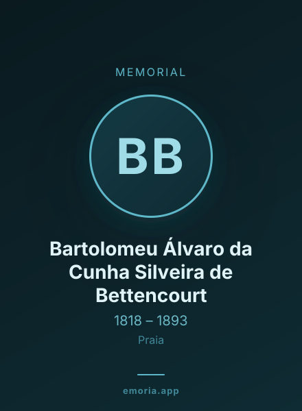Memorial portrait of Bartolomeu Álvaro da Cunha Silveira de Bettencourt