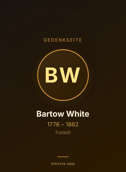 Gedenkportrait von Bartow White