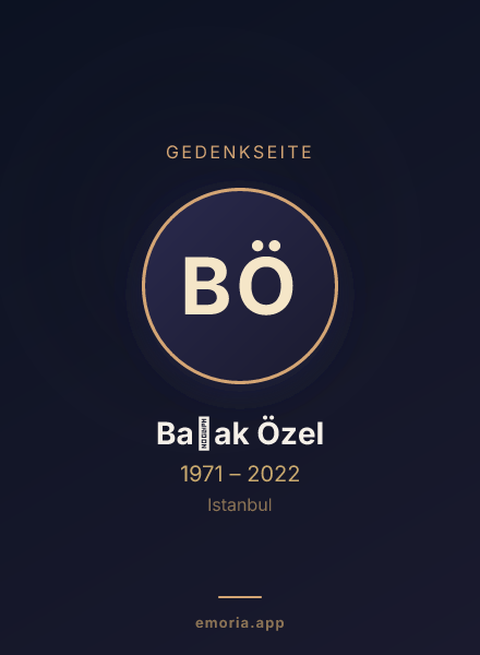 Gedenkportrait von Başak Özel