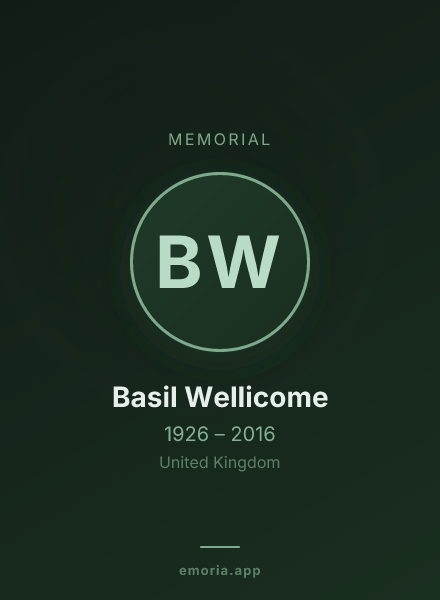Memorial portrait of Basil Wellicome