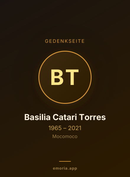 Gedenkportrait von Basilia Catari Torres