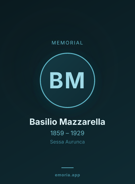 Memorial portrait of Basilio Mazzarella