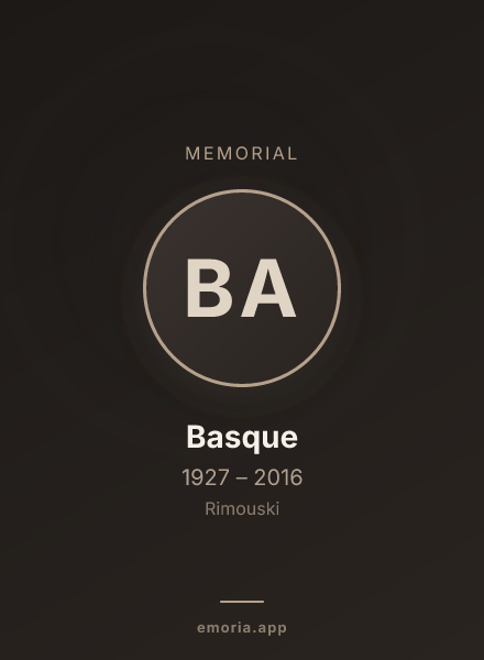 Memorial portrait of Basque