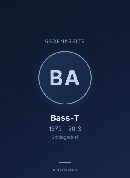 Gedenkportrait von Bass-T