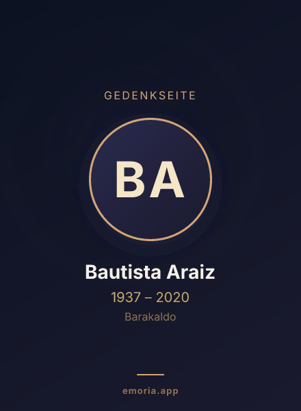 Gedenkportrait von Bautista Araiz