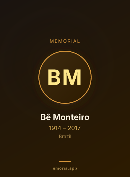 Memorial portrait of Bê Monteiro