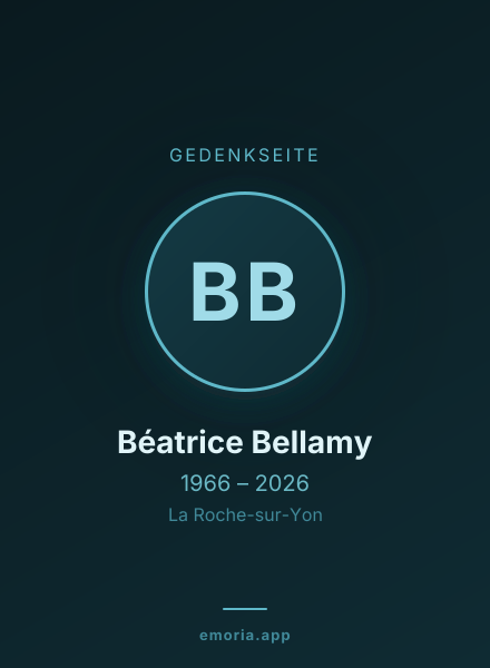 Gedenkportrait von Béatrice Bellamy
