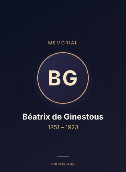Memorial portrait of Béatrix de Ginestous