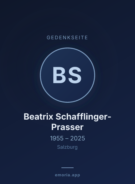 Gedenkportrait von Beatrix Schafflinger-Prasser