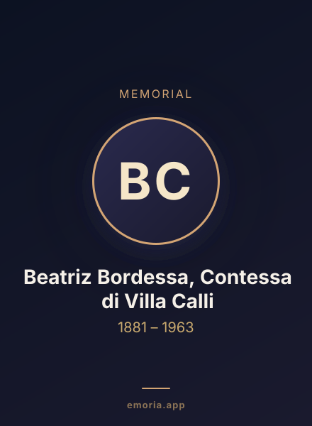Memorial portrait of Beatriz Bordessa, Contessa di Villa Calli