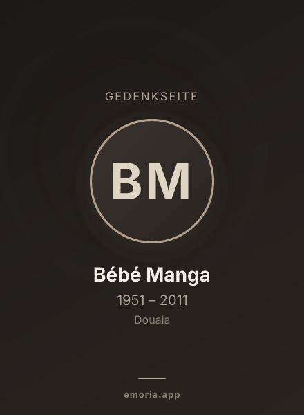 Gedenkportrait von Bébé Manga