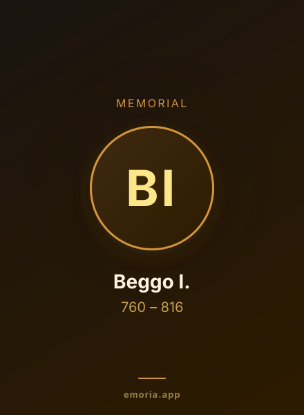 Memorial portrait of Beggo I.