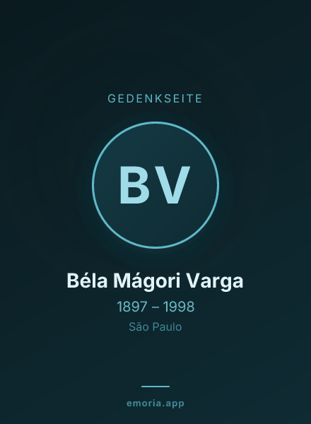 Gedenkportrait von Béla Mágori Varga