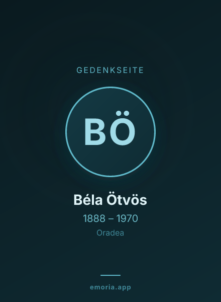 Gedenkportrait von Béla Ötvös
