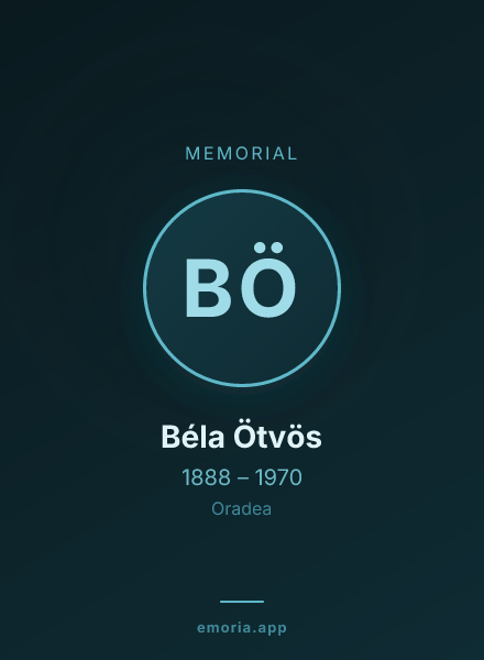 Memorial portrait of Béla Ötvös