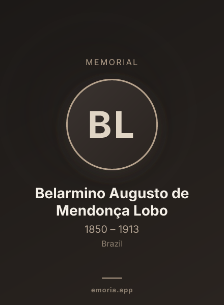 Memorial portrait of Belarmino Augusto de Mendonça Lobo