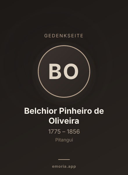 Gedenkportrait von Belchior Pinheiro de Oliveira