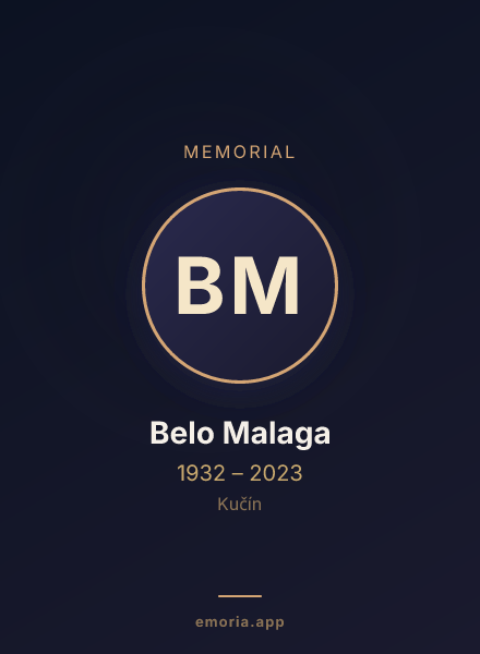 Memorial portrait of Belo Malaga
