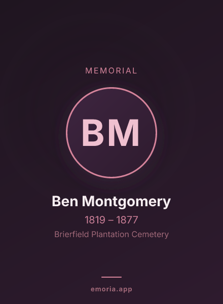 Memorial portrait of Ben Montgomery