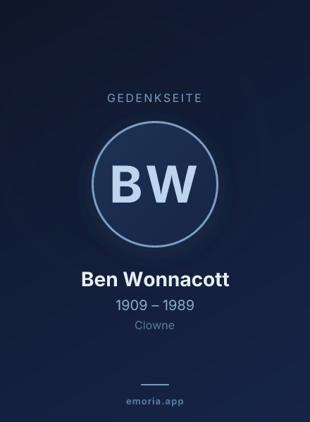 Gedenkportrait von Ben Wonnacott