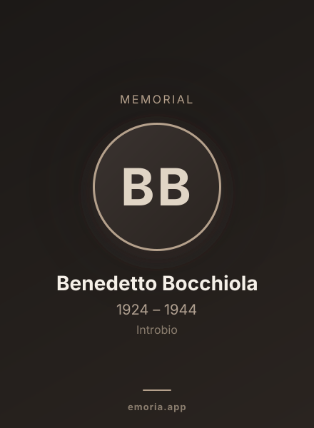 Memorial portrait of Benedetto Bocchiola
