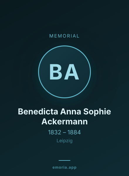 Memorial portrait of Benedicta Anna Sophie Ackermann