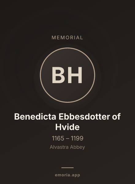 Memorial portrait of Benedicta Ebbesdotter of Hvide