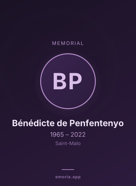 Memorial portrait of Bénédicte de Penfentenyo
