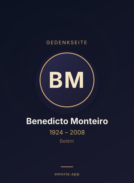Gedenkportrait von Benedicto Monteiro