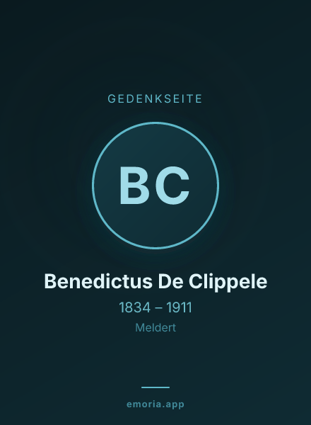 Gedenkportrait von Benedictus De Clippele