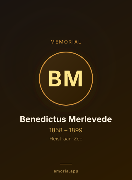 Memorial portrait of Benedictus Merlevede