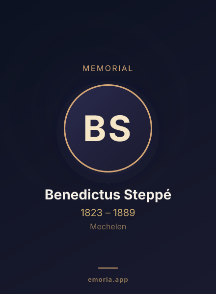 Memorial portrait of Benedictus Steppé