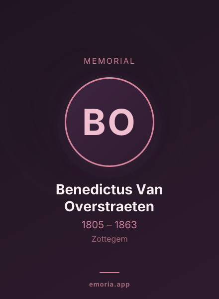 Memorial portrait of Benedictus Van Overstraeten