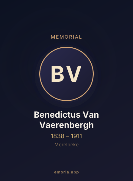 Memorial portrait of Benedictus Van Vaerenbergh