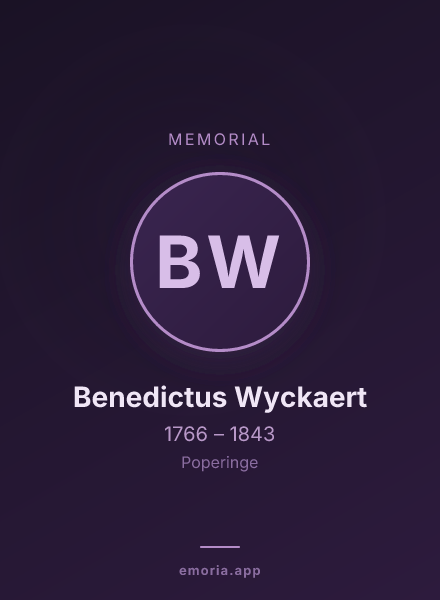 Memorial portrait of Benedictus Wyckaert