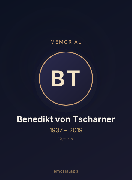 Memorial portrait of Benedikt von Tscharner